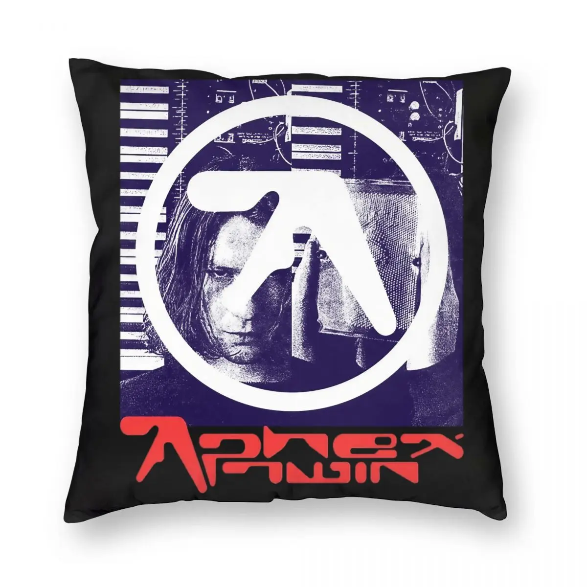 This Is Aphex Twin Vintage Pillowcase Soft Polyester Cushion Cover Decoration Pillow Case Cover Seat Square 40X40cm