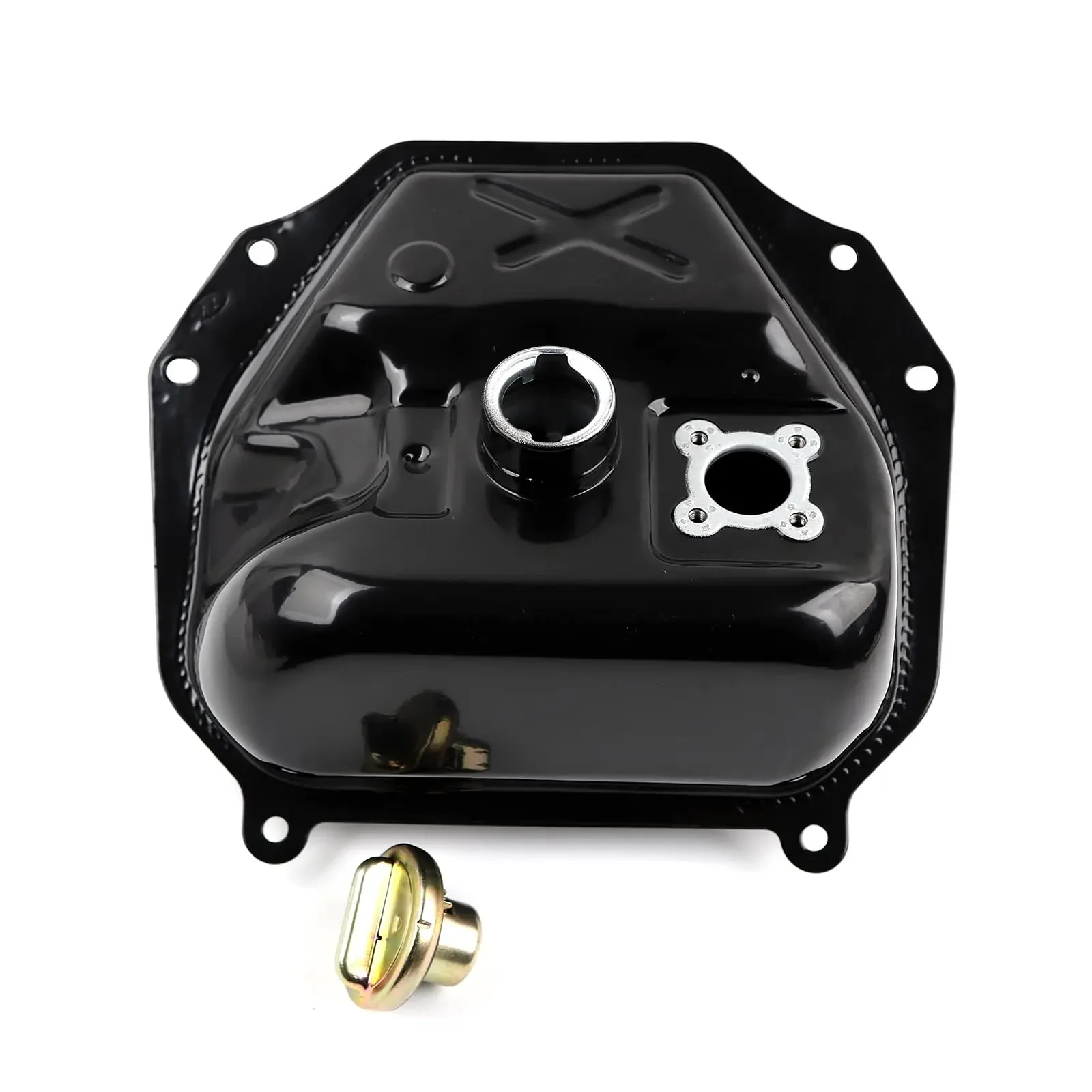 Motorcycle Gas Fuel Tank Come with Gas Cap in Carbon Steel Material Comaptible with Yamaha Zuma BWS 1TH Generation 2008-2011