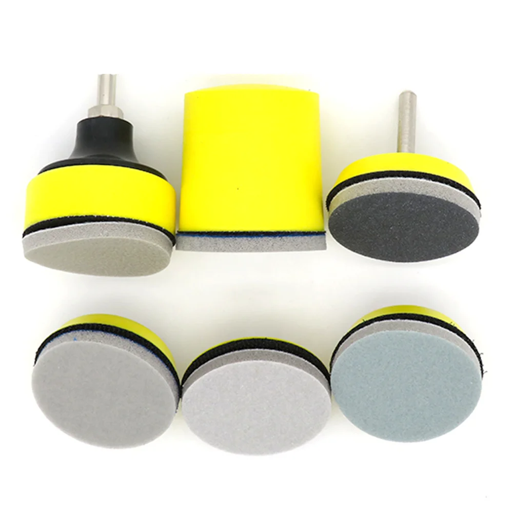 2" Inch 50MM Wet And Dry Flocked Disc Water Aand White Sand Abrasives Self-Adhesive Sponge Sanding Disc 300-3000 Grit for RIKEN