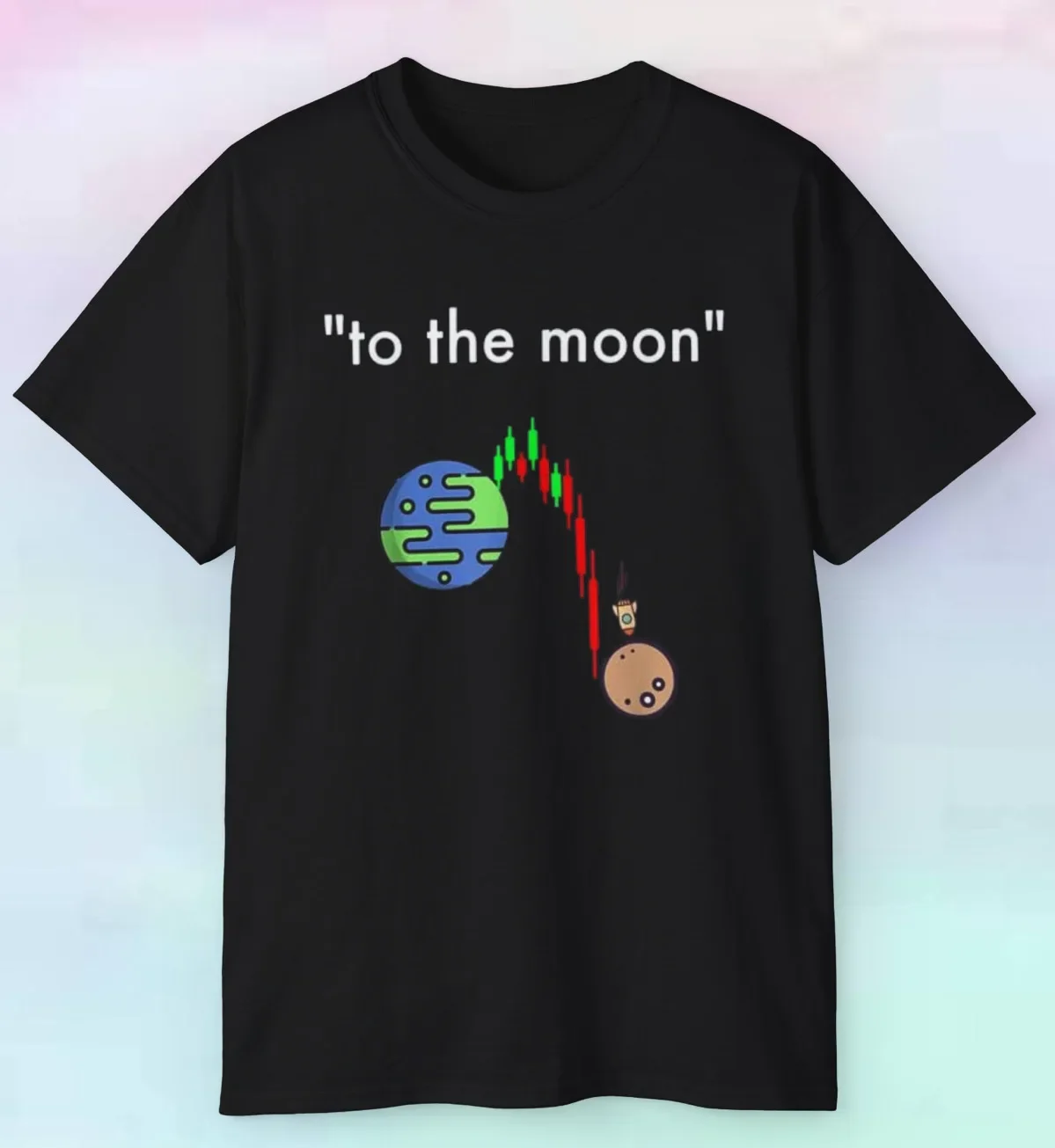 

Men's Women's To The Moon Trading Shirt | Day Trader Funny Stocks HODL | S-5XL