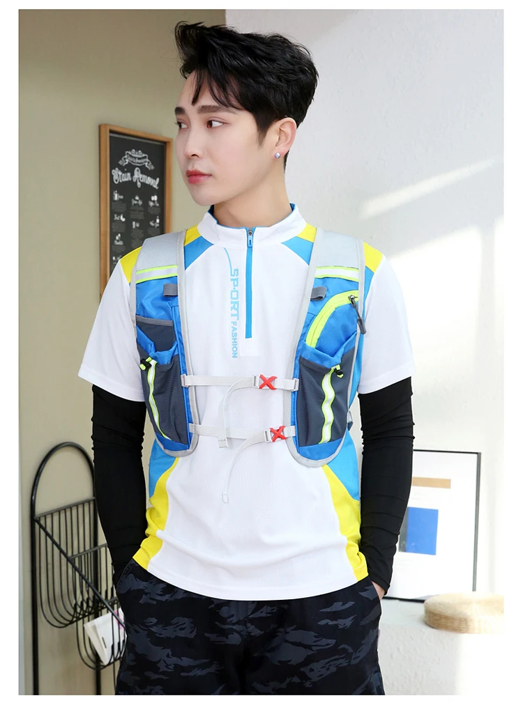 NEW Bike Radfahren Schließen Fitting Blase Rucksack Hydratation Tasche Lagerung Pack Marathon Laufen Jogging Knapsack Ultra Licht Wasserabweisendes Gewebe Triathlon Mini Rucksack – Detail 16