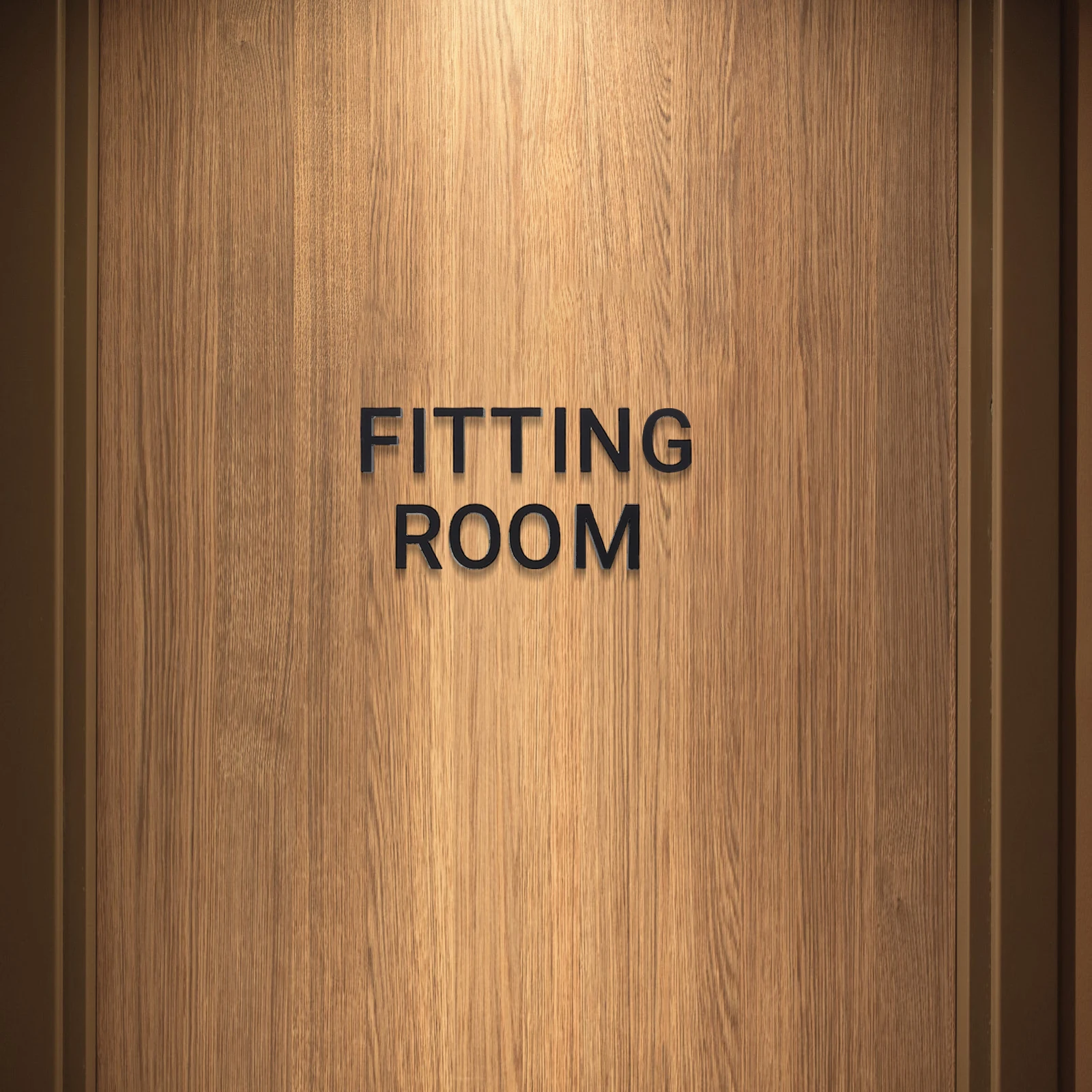 

Fitting Room Sign Acrylic Wall Decals 3D Decor Shop Sticker Clothing Store Supply Stylish Design Clear Identification Versatile