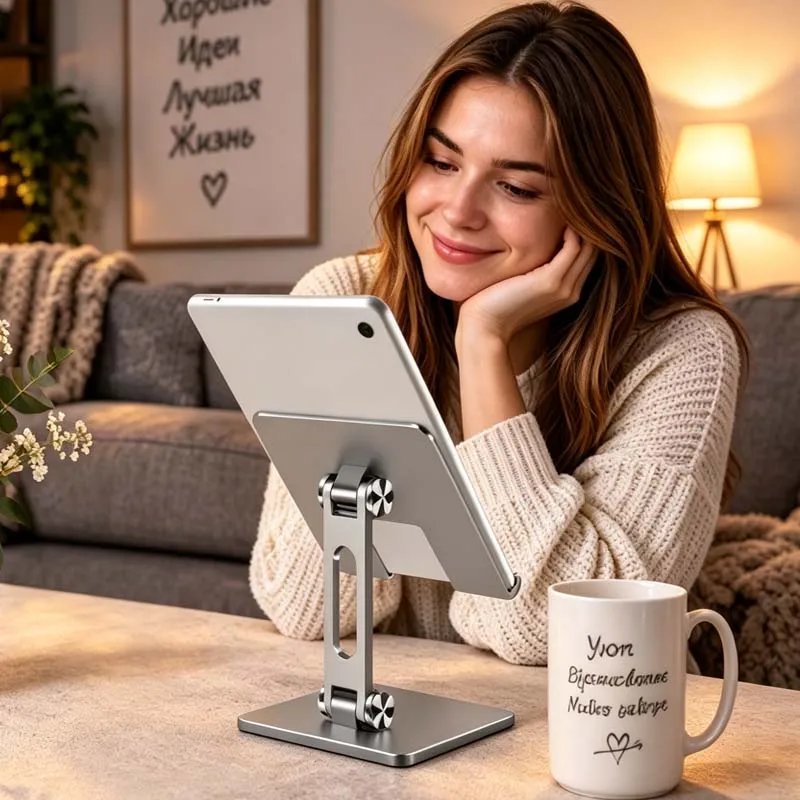 Tablet Holder Stand For Tablet Bracket For Ipad Stand Aluminum Alloy Adjustable Foldable Desktop Holder For Samsung Xiaomi Table