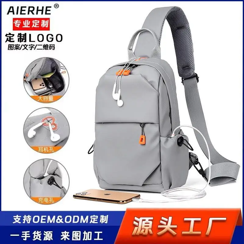 حقيبة صدر ذات سعة كبيرة، حقيبة كروس للرجال، حقيبة كتف عصرية، حقيبة كتف كاجوال، حقيبة ظهر رياضية مقاومة للماء للرجال #1