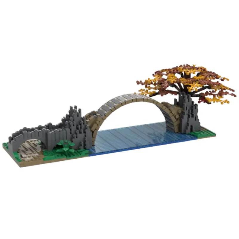 

Spot MOC-52859 Средневековый Архитектурный Бридж DIY Сборка мелких частиц Строительные блоки Развивающая игрушка Модель Подарочный набор Орнамент