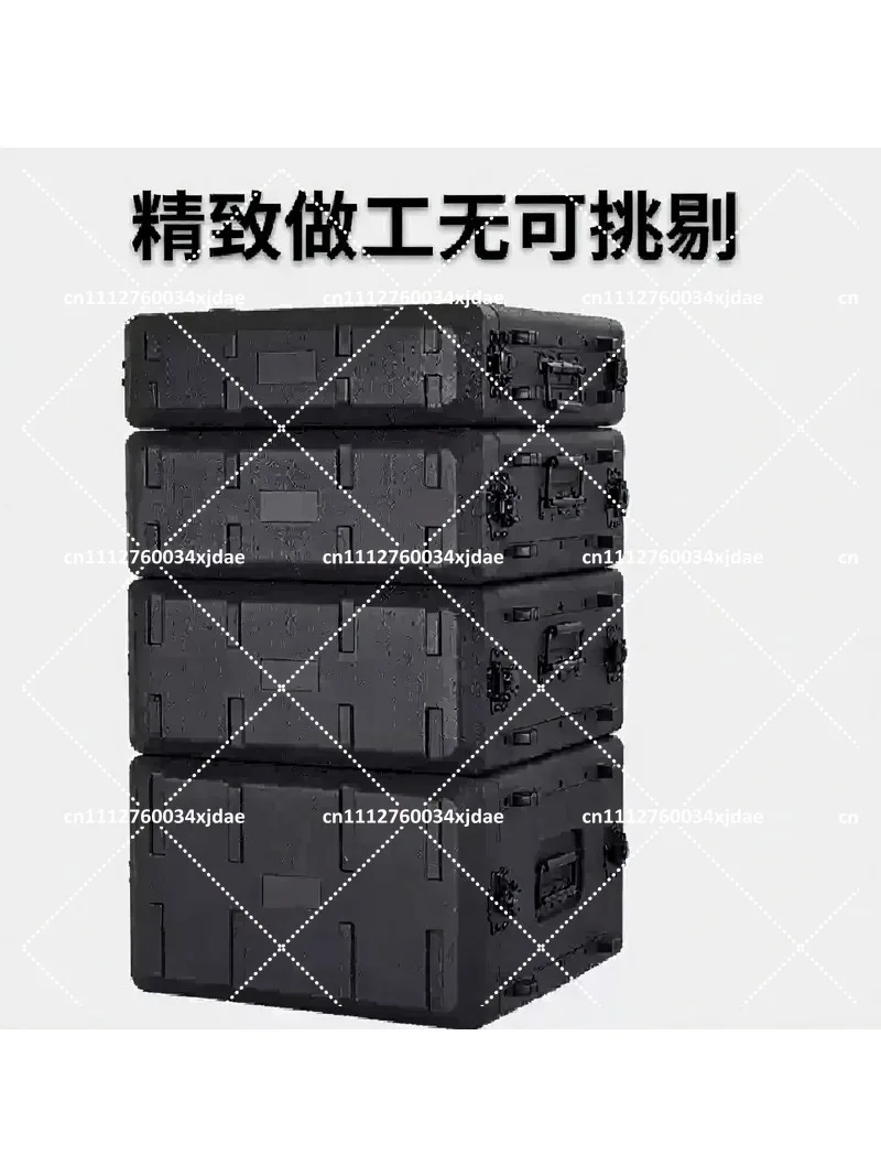 Tool Box Flight Case Stage Audio Amplifier Organizer Portable Toolbox Shockproof PE Plastic Microphone Receiver Storage