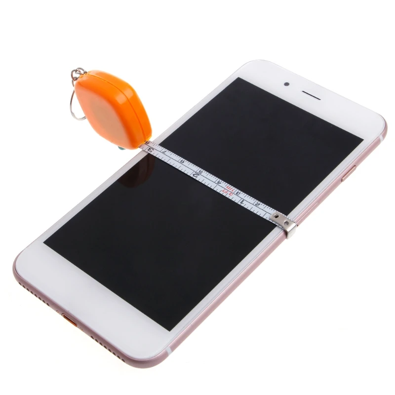 GJ Easy Retractable Ruler Tape Measure Mini Portable Pull Ruler Keychain 1m/3ft image 5