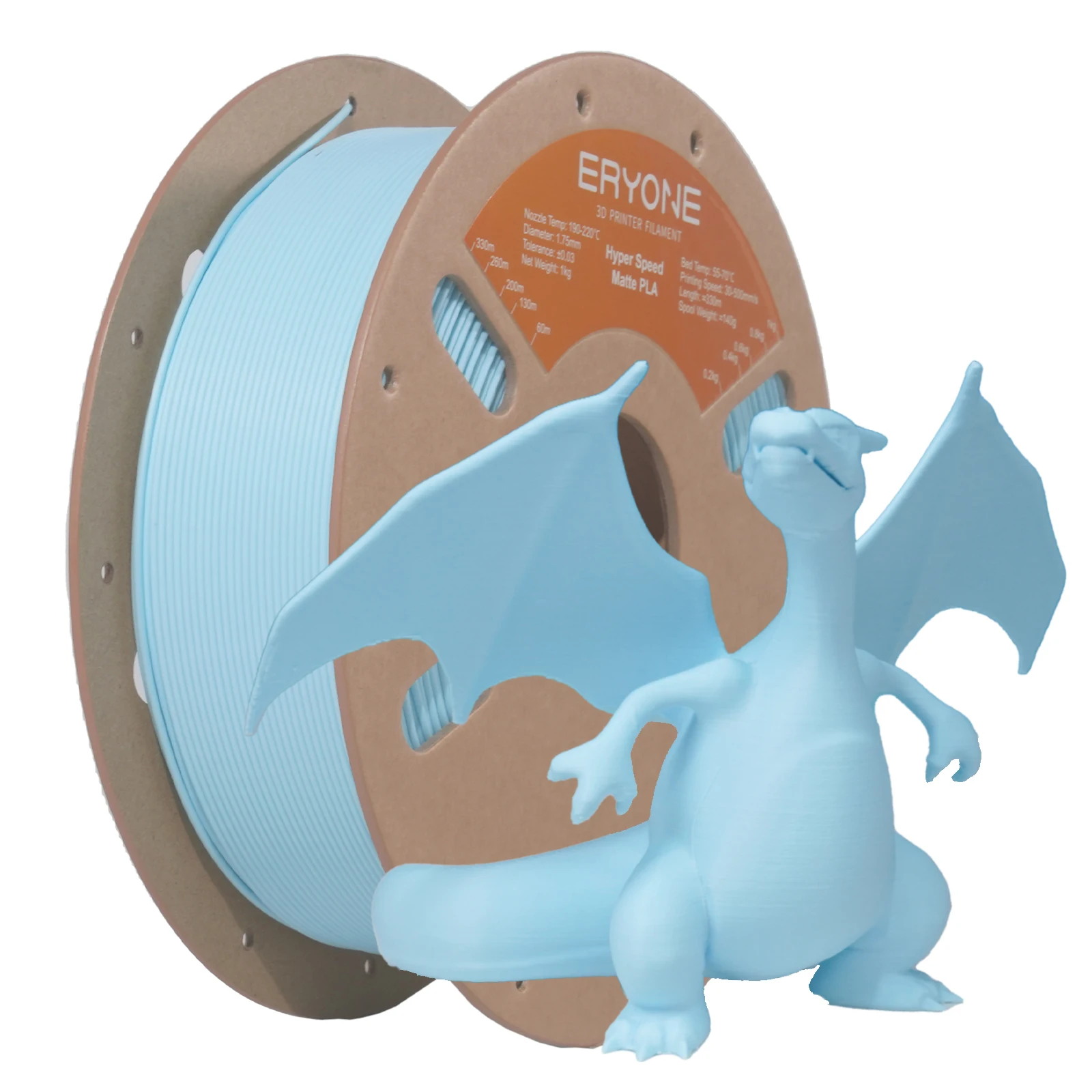 ERYONE 1KG/3KG/5KG/10KG Promotion Hyper Speed Matte PLA Filament Perfekte Spule 1,75mm ±0,03mm Filament für FDM 3D-Druck
