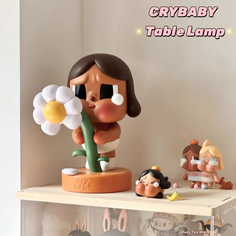 Genuine Crybaby Sad Club Series Table Lamp 22cm Figure Model Doll Home Desktop Decor Collection Adornment Light Holiday Gift