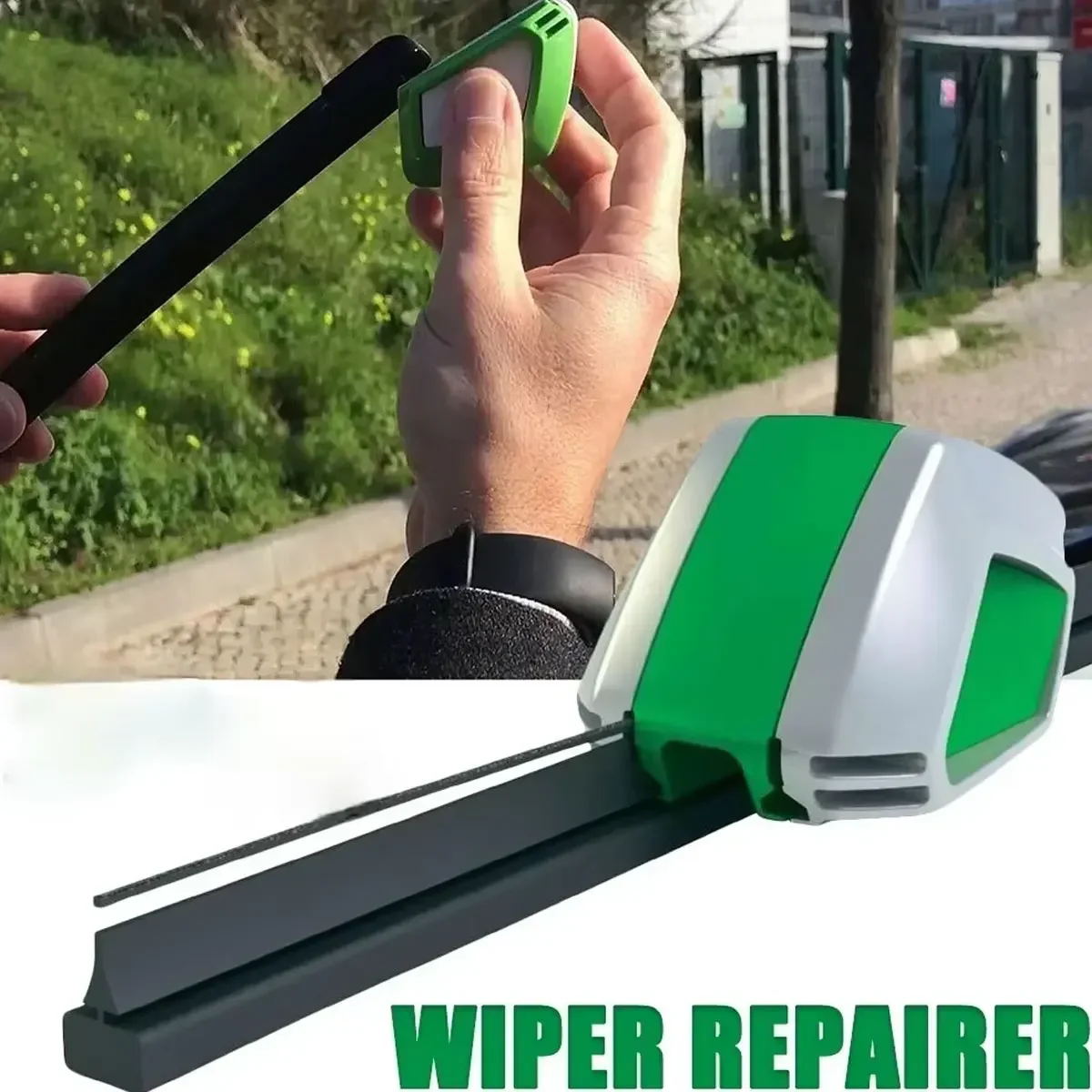 Restaurador Universal de Palhetas Limpadoras de Para-brisa para Automóveis e Caminhões, 1 Conjunto, Limpador de Vidros Automotivos, Acessórios de Limpeza para Carros