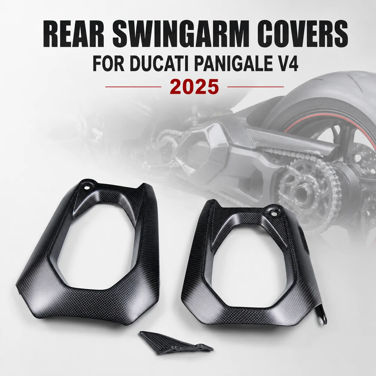 Swingarm Cover Rear Swing Arm Guard Carbon Fiber Wheel Arm Trim for Ducati Panigale V4 2025 AKOSO Motorcycle Parts