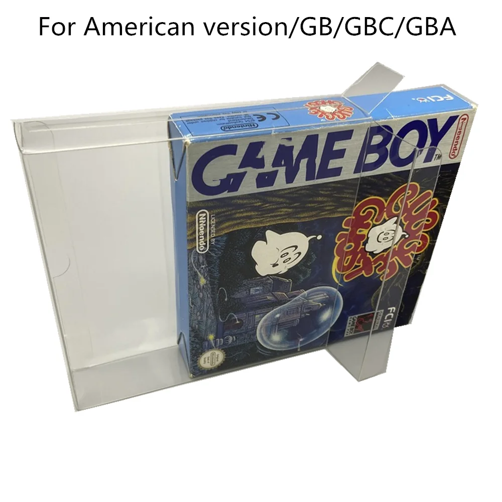 Collection Display Box For American version/GV/GBC/GBA Game Storage Transparent Boxes TEP Shell Clear Collect Case