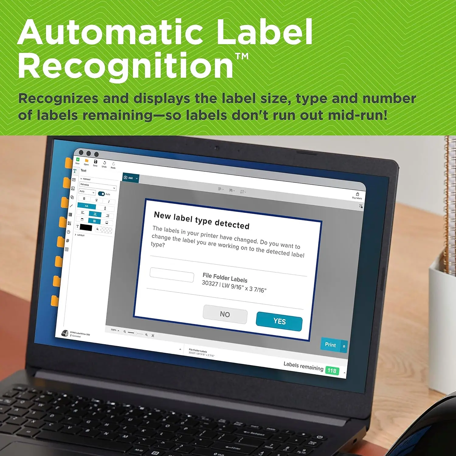 DYMO LabelWriter 550 Turbo High-Speed Direct Thermal USB LAN Barcode Label Printer Automatic Recognition Maker In Stock