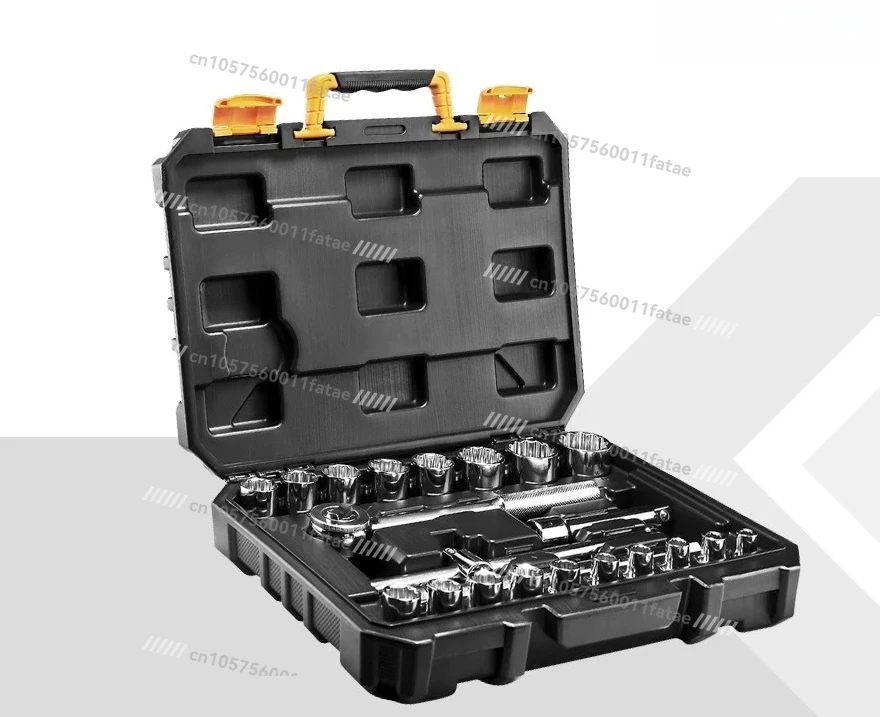 

22 Pcs Professional Car Repair Tool Set， Auto Ratchet Spanner Screwdriver Socket Mechanics Hand Tools Kit