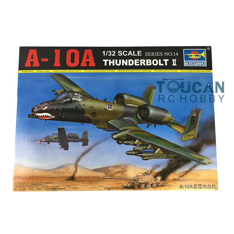 

1/32 02214 Trumpeter A-10A Thunderbolt Attack Airplane Static Fighter Jet Model Kits to Build for Adults Toys TH09094