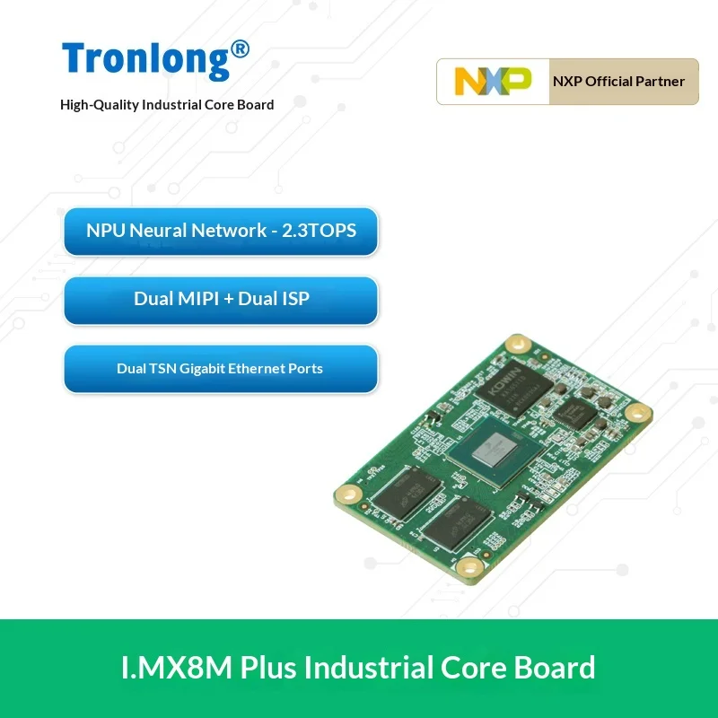 

TechNexion i.MX8M Plus Industrial Core Module | NXP Quad-Core ARM Cortex-A53 1.6GHz with AI NPU