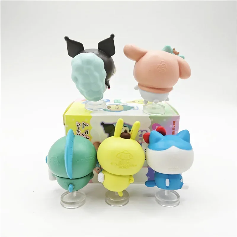 5 قطعة/المجموعة 4-5 سنتيمتر أنيمي تشيكاوا مرحبا كيتي بلدي ميلودي كورومي زي سلسلة الشكل لعبة سطح المكتب نموذج حلية طفل هدية