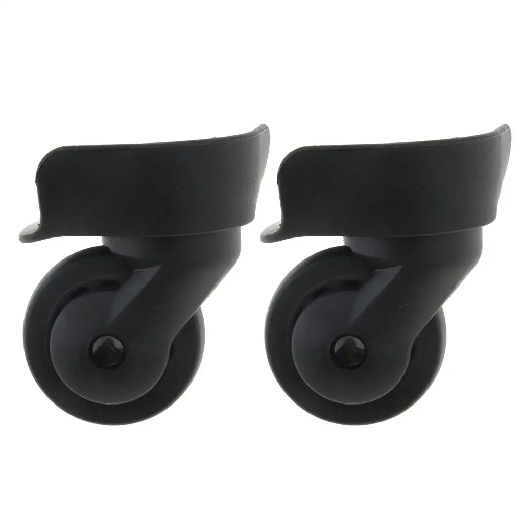 Preto Bagagem Swivel Wheels Substituição, Esquerda e Direita, DIY, A65-Size L, 2x