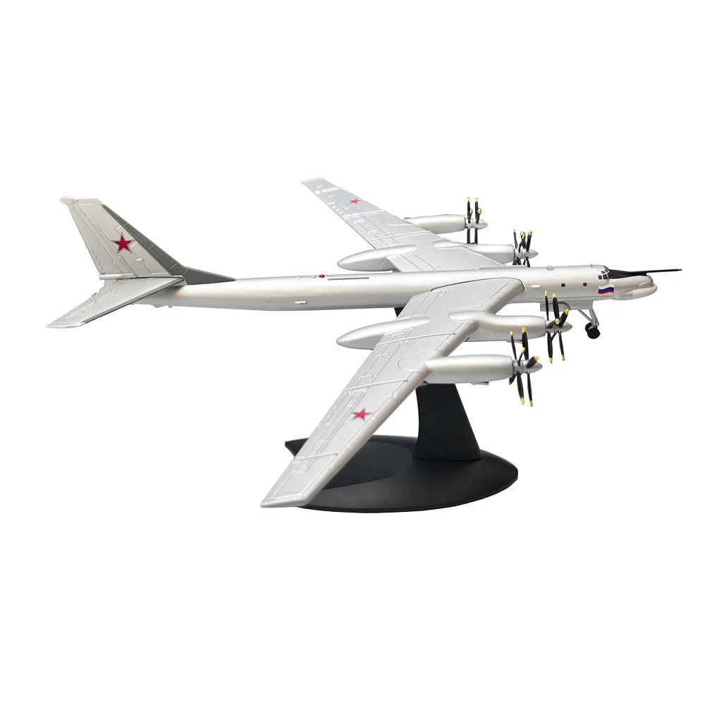 1/200 Scale Tupolev TU-95 TU95 Bear Type Strategic Bomber Diecast Metal Airplane Plane Aircraft Model Child Collection Gift Toy