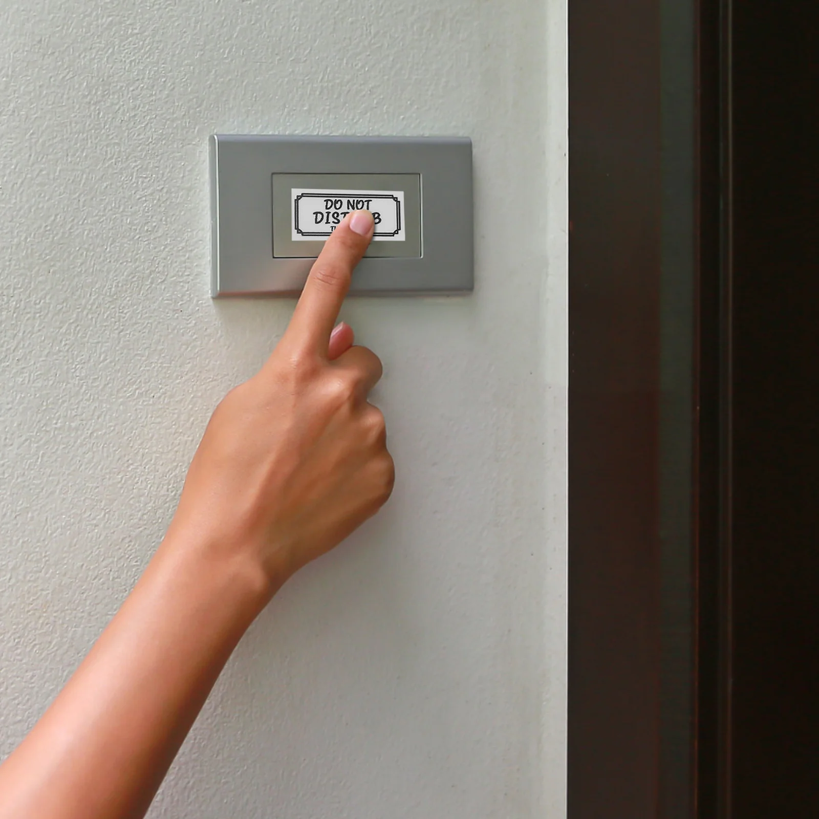 

60Pcs Doorbell Stickers No Soliciting Self-Adhesive Warning Decals for Front Door Home Office Apartment Mailbox Outdoor Privacy