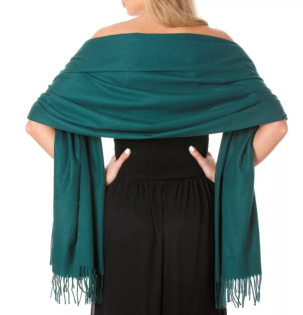 28 ألوان جديد شتاء دافئ الرقبة سرق المرأة الكشمير الباشمينا الزفاف مساء شال التفاف وشاح كبير شرابة بطانية سفر