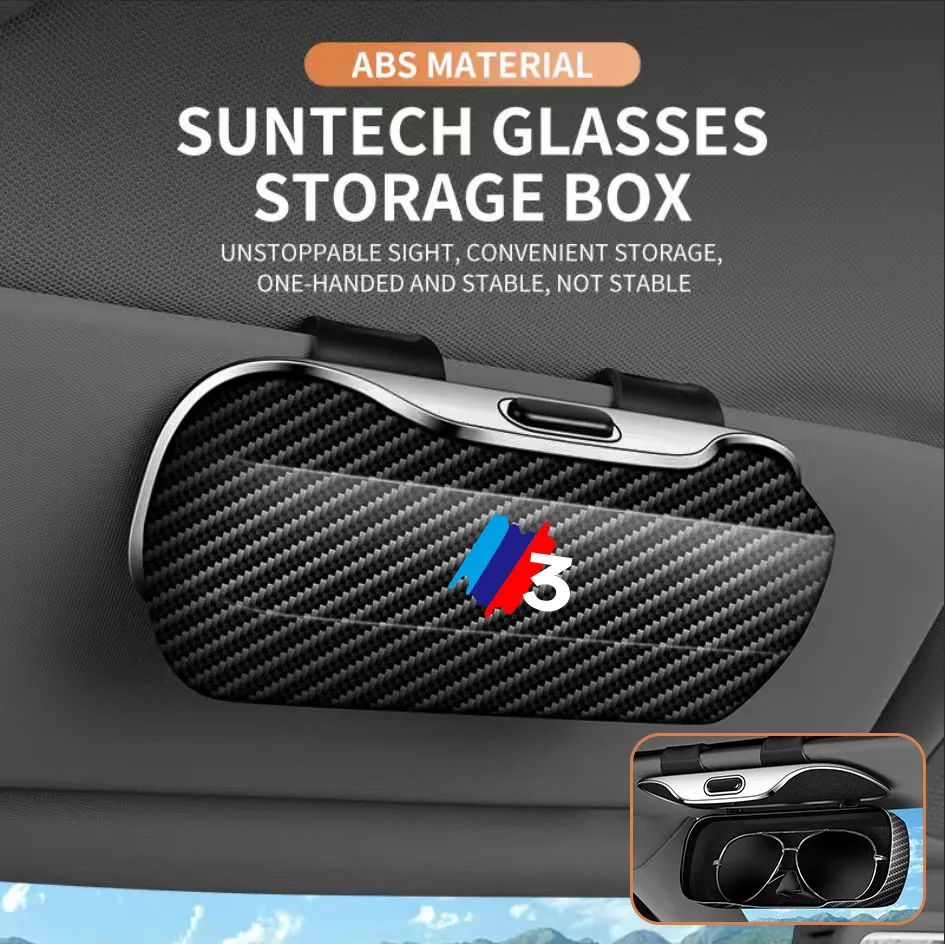 

Exclusive for BMW 1 2 3 4 5 Series X3 X4 X5 X7 F20 E90 E60 Sunglasses Holder Sun Visor Clip On Car Eyeglass Case Accessories
