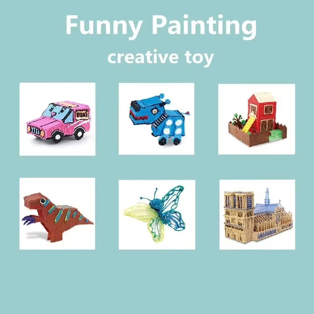 5 m 20 Farben 3D-Stiftminen Pla 3D-Stift-Druckkabel 3D-Drucker-Filament-Druckmaterialien Hochpräzises Druckerkabel