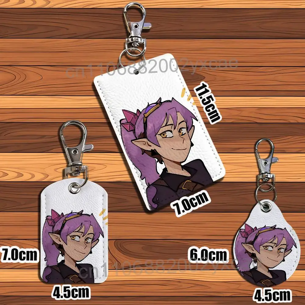 Manga art Amity Blight Luz Noceda Owl House Keychain Holder Suitable For Subway Bank Card Bus Card Case Badge Holder Wallet Card view 5