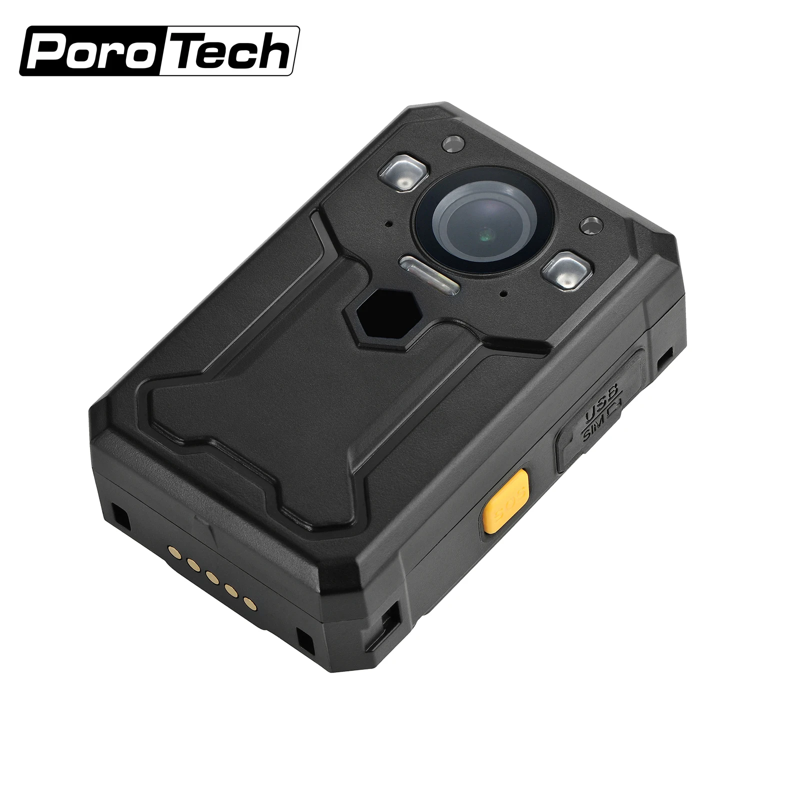 BC607 4G Cop Body Camera Support GPS Tracking/Live Streaming/Cluster Intercom 17 Hours Continuous Recording Portable Body Cam