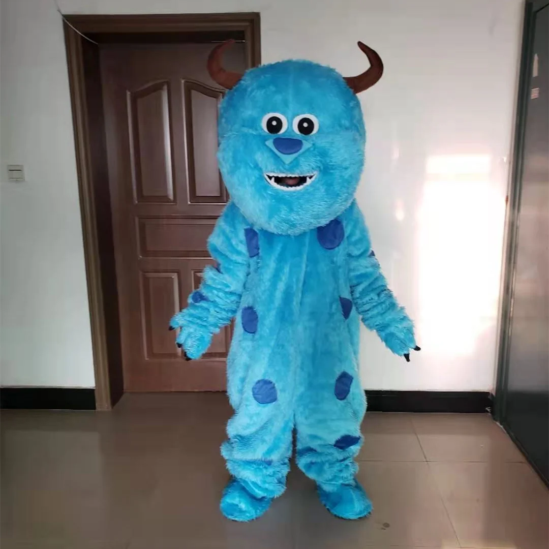 Cosplay Monster University Long haired Sullivan Mascot Advertising Costume Fancy Dress Party Anime stage shows Surprise props