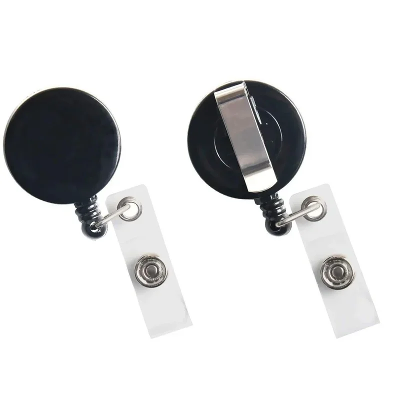 Imagem -05 - Retrátil Badge Reel para id do Pessoal Nome Tag Holder Clip Cartão de Trabalho para Enfermeira Employees Working Permit Clip 1pc