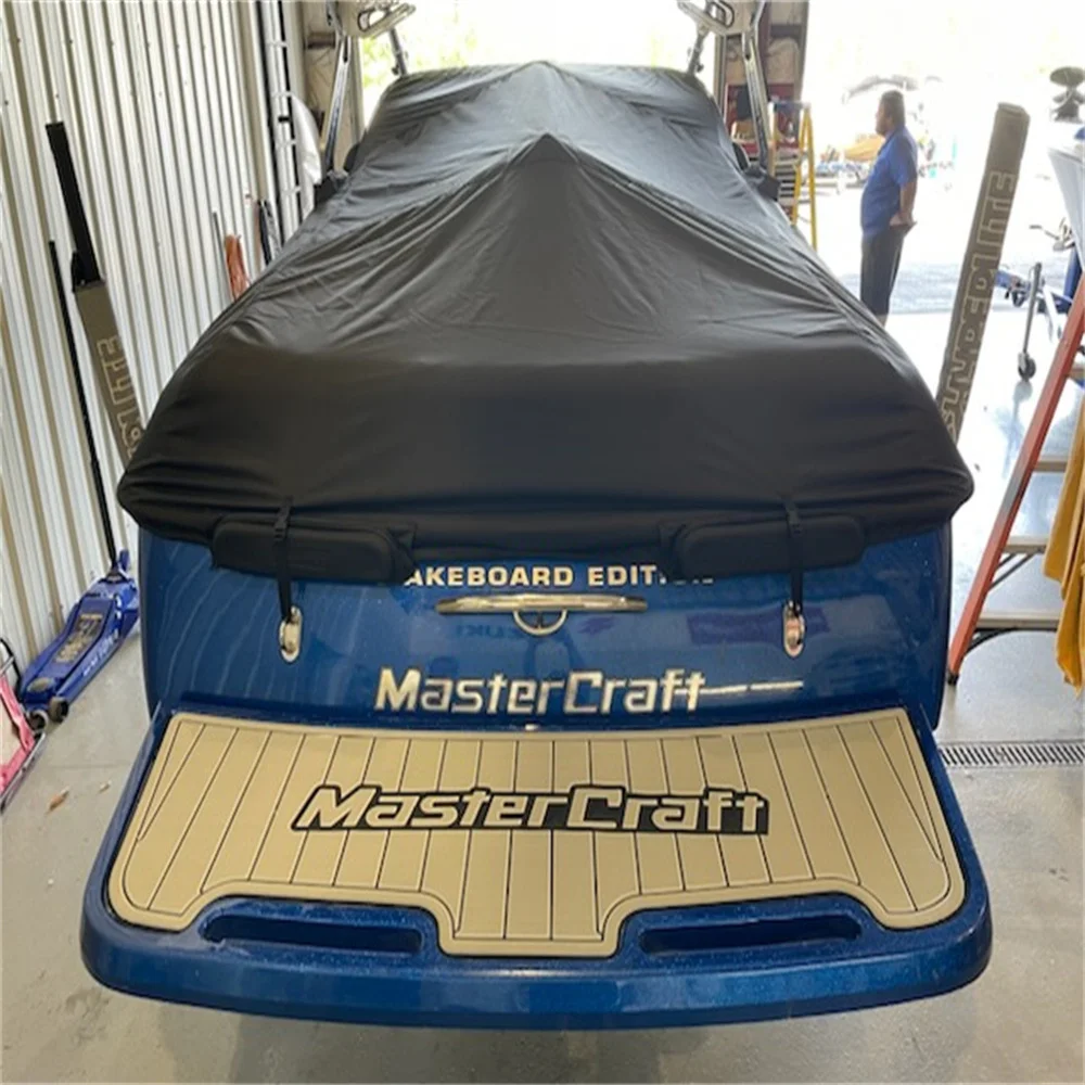 2010 Mastercraft X-1 Swim Platform Pad Boat EVA Foam Faux Teak Deck Flooring Mat SeaDek MarineMat Gatorstep Style Self Adhesive