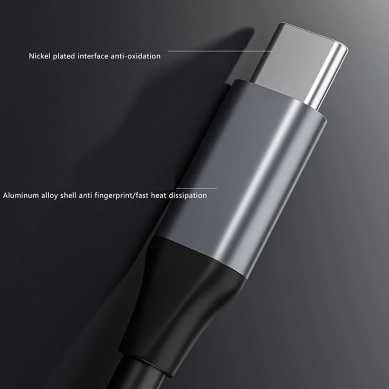 D0UA USB CからHDTVアダプター4K@30Hzビデオコンバーター外部電源HDTVアダプター