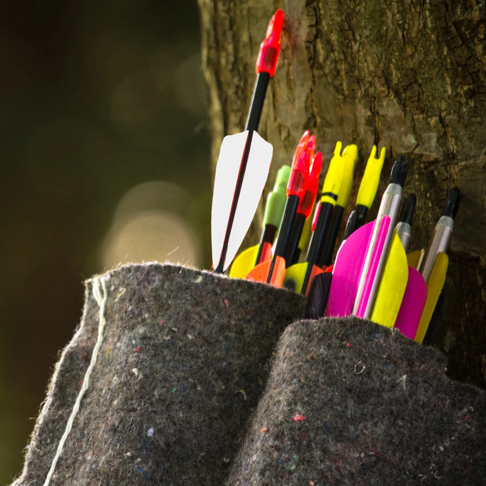 

30pcs Turkey Arrow Tail Replacement Archery Bow Lightweight Durable Shaft Stabilize Flight Improve Accuracy