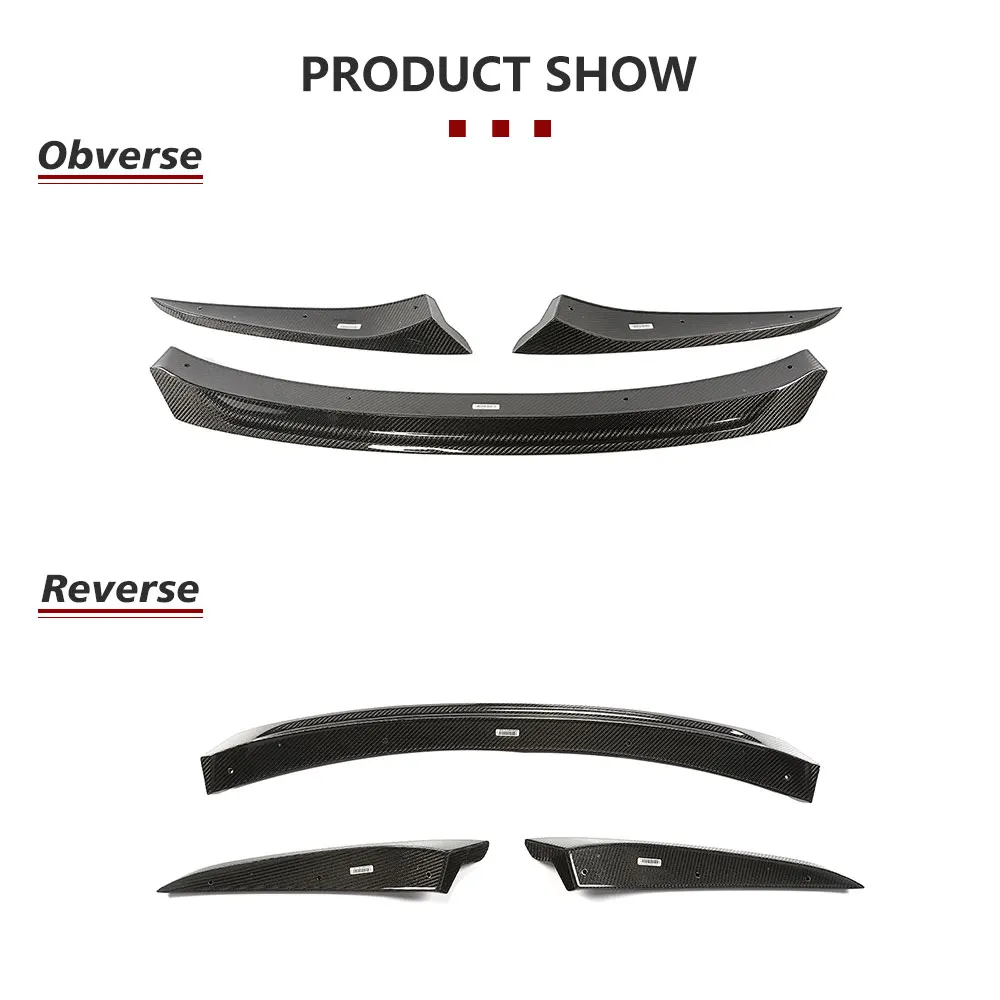 شفة مصد السيارة الأمامية سبويلر الخائن لسيارات BMW 8 Series G14 G15 G16 2018-2024 ألياف الكربون الحقيقية سيارة الجبهة الشفة الذقن المئزر الحرس