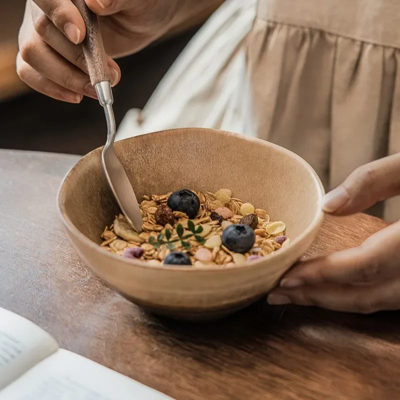 

1/2/4PCS Rice Bowl Japanese Ceramic Retro Tableware Bowl Household Round Dessert Daily Necessities