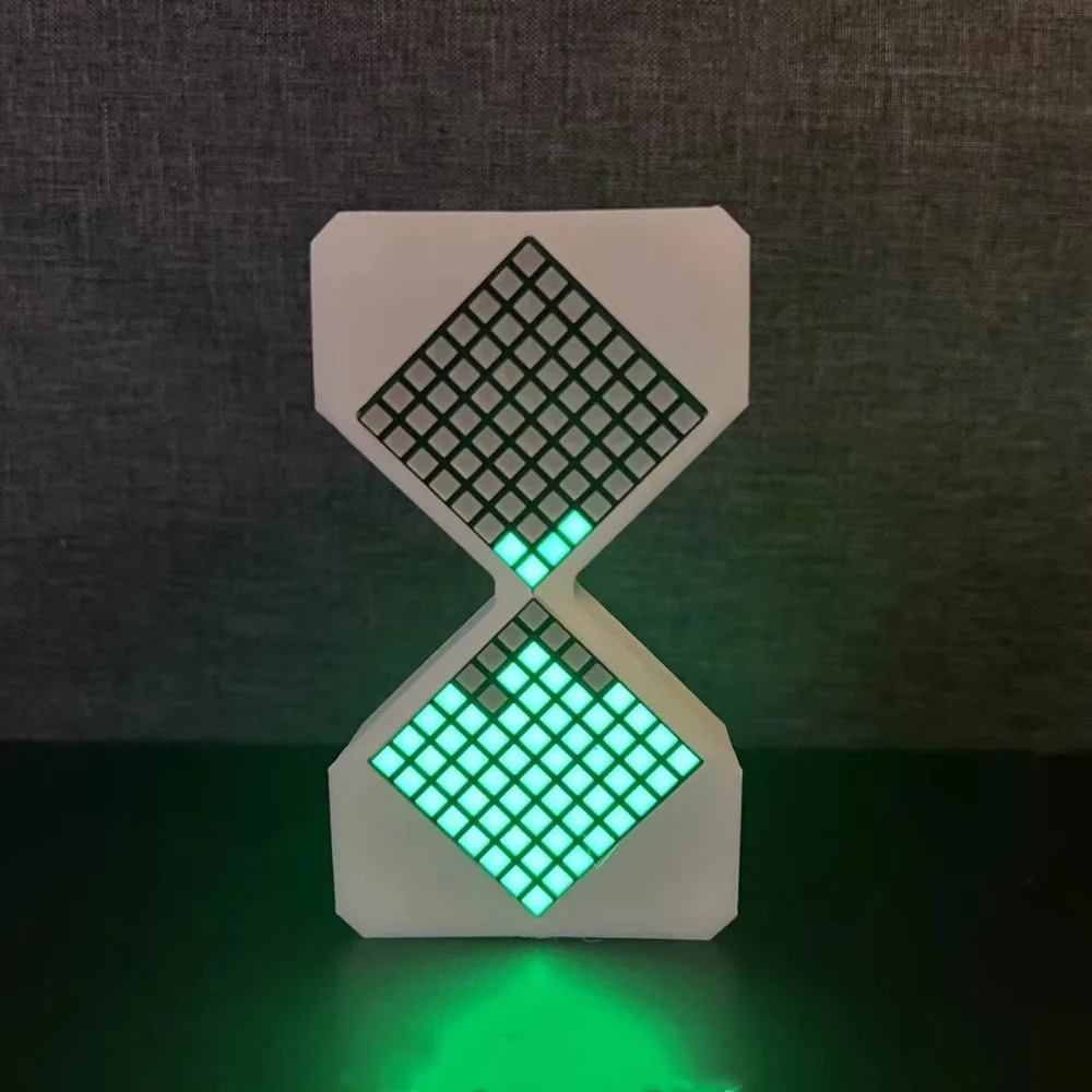 Cyber Style LED Electronic Hourglass 1-30 Min Timer Technology Sense DIY Digital Sand Clock Home Decoration with Gravity Sensing