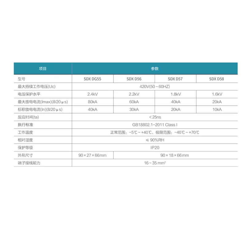 SFIR Electric SDXD56 Surge Protective DeviceSurge Protective DeviceLightning Protection Overcurrent Protector Intelligent