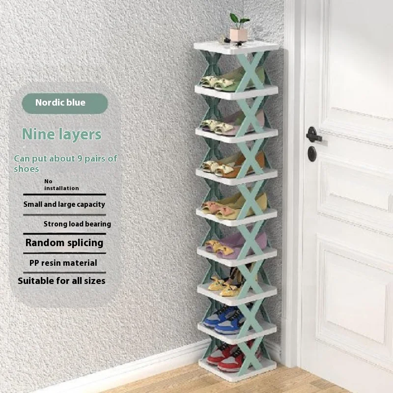 

Detachable Shoe Rack Shoe Storage Box Color Cupboard Family Residence Multistorey Simple Shoe Rack Household Spacesaving Storage