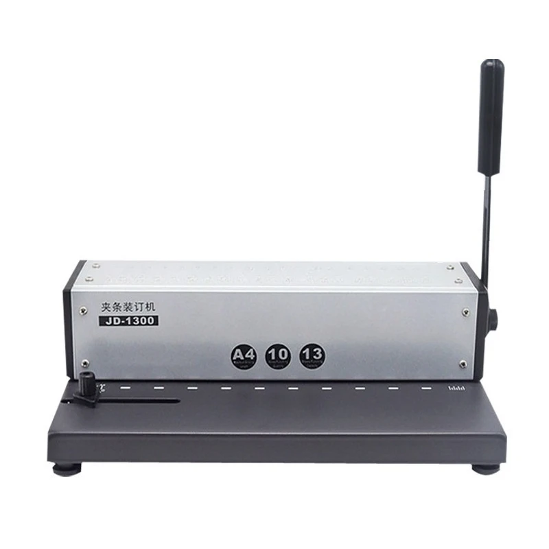 Ten Hole Clip Binding Machine Punching Machine Office Document Book Contract Binding Machine JD-1300