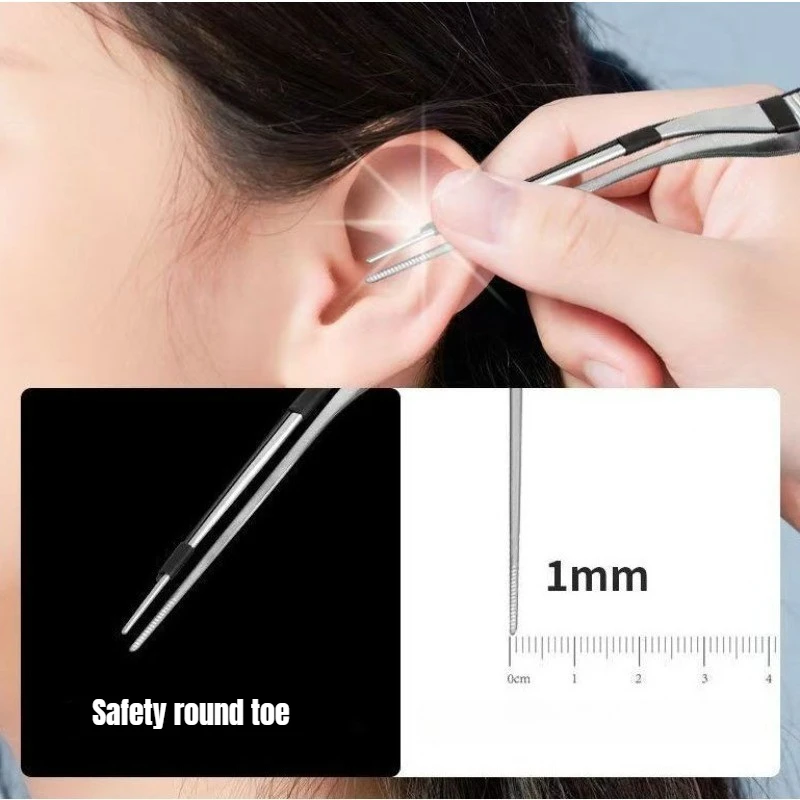 Children Ear Scoop Luminous Earwax Tweezers Silicone Advanced Visual Cerumen Hook Charging Ear Scraping Professional Tools Ears image 4