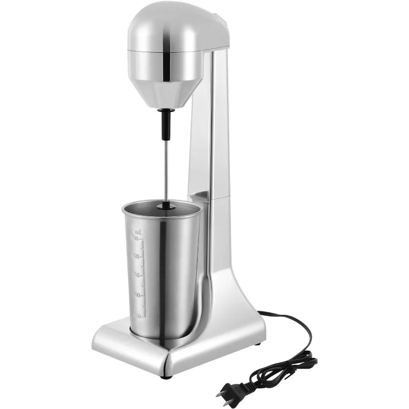 

100W Milk Shaker Machine,23000r/Min Commercial Milk Shaking Machine Single-Hea Milkshake Blender Maker w/500ml Stainless Steel C