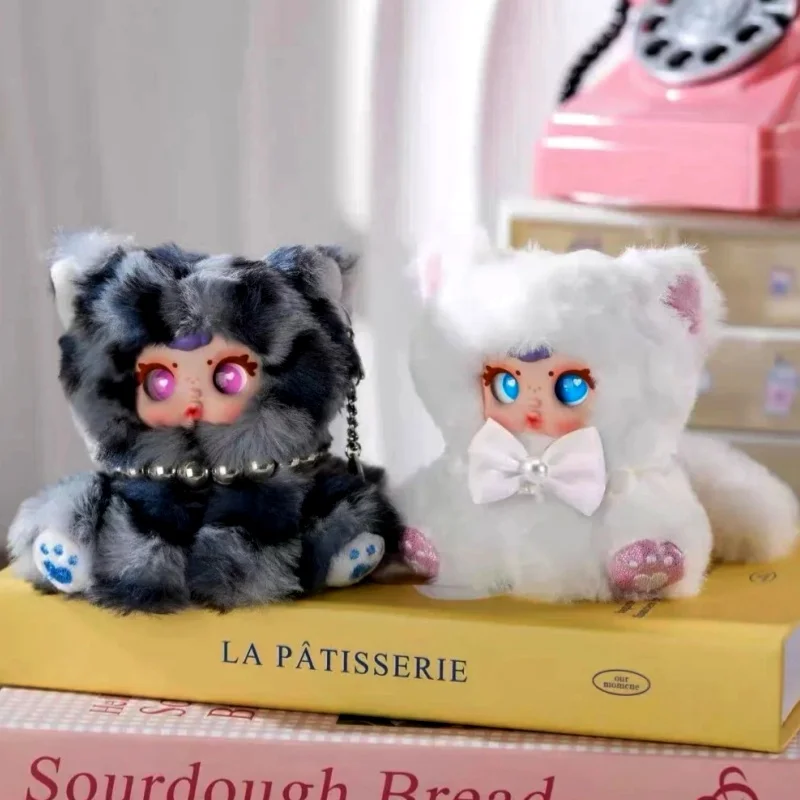 جديد مم الحليب الحلوى شقي كيتي مؤذ القط صندوق أعمى لطيف أنيمي أفخم دمية Kawaii المنقولة الذيل هدية جمع هدية عيد