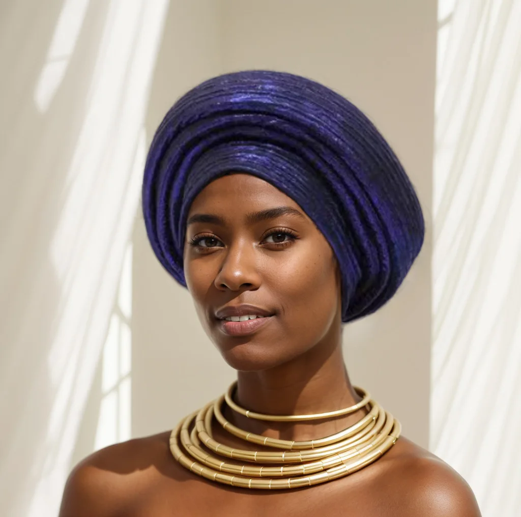 Red African Nigerian Wedding Geles Headtie Auto Gele Turbans for Women Muslim Headwear Female Head Wraps Hat JY803-2