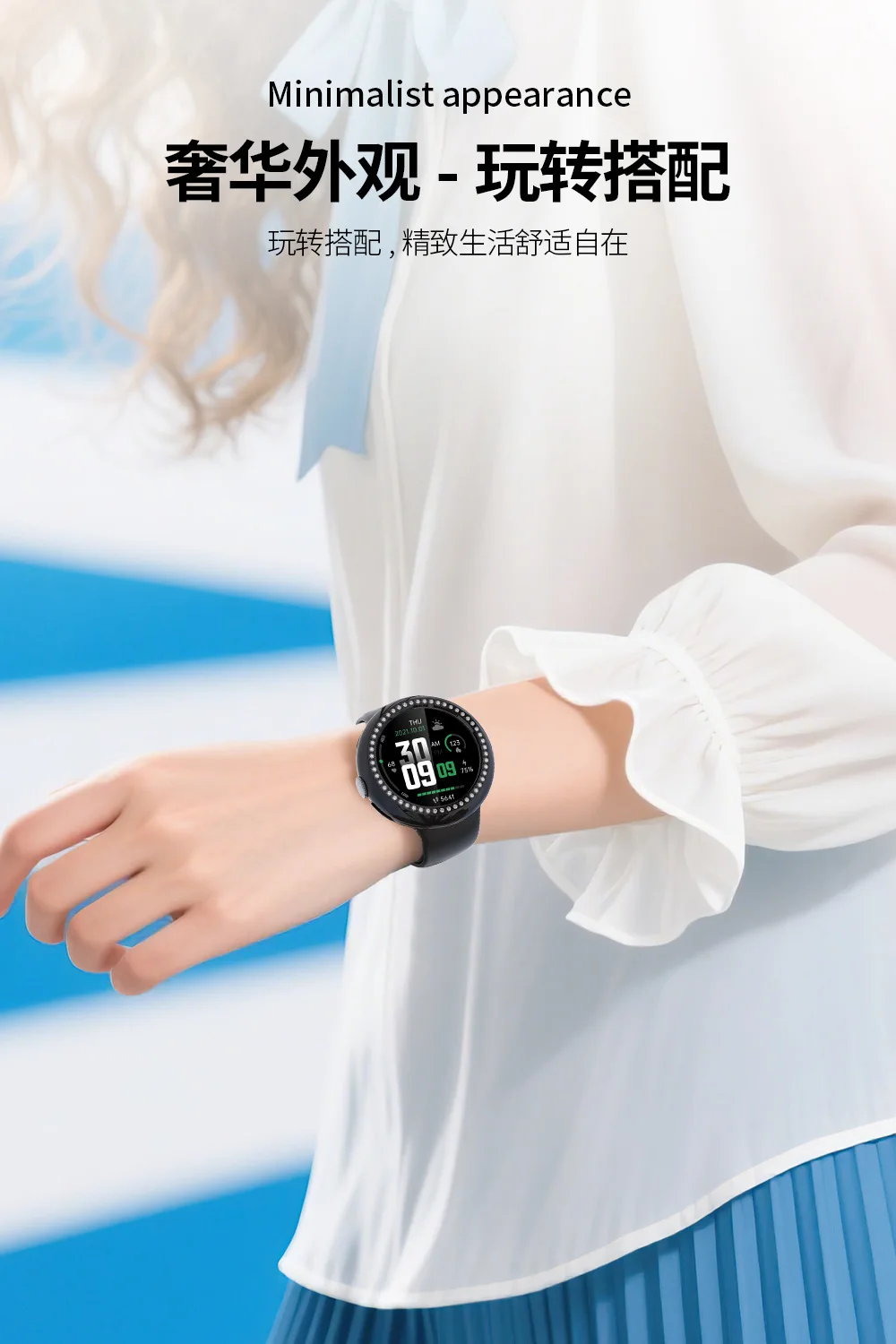 حافظة ماسية صف واحد لساعة Googel Pixel Watch4 41 مللي متر 45 مللي متر غطاء حماية للكمبيوتر الشخصي نصف حزمة غلاف حماية مجوف لساعة Google Watch4 #5