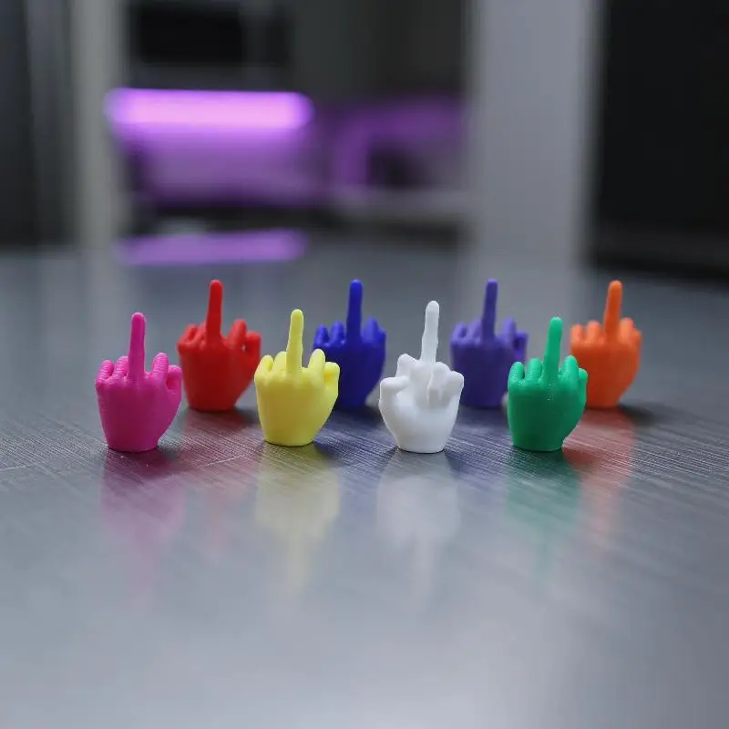 3D Printed Finger Gesture Statue Artisan Hand Pose Figurine Unique Sculpture for Home Decor Desktop Accent Gift