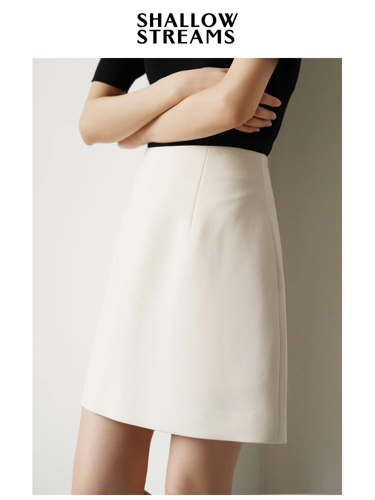 

Женская юбка А-силуэта с высокой талией, из полиэстера, для повседневной носки, весенняя коллекция