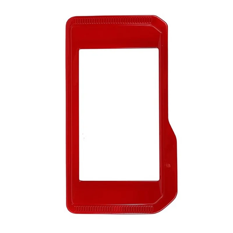 Center Console Navigation Frame Panel Cover Trim Sticker Accessories for Ford Bronco 2021 2022, ABS Red