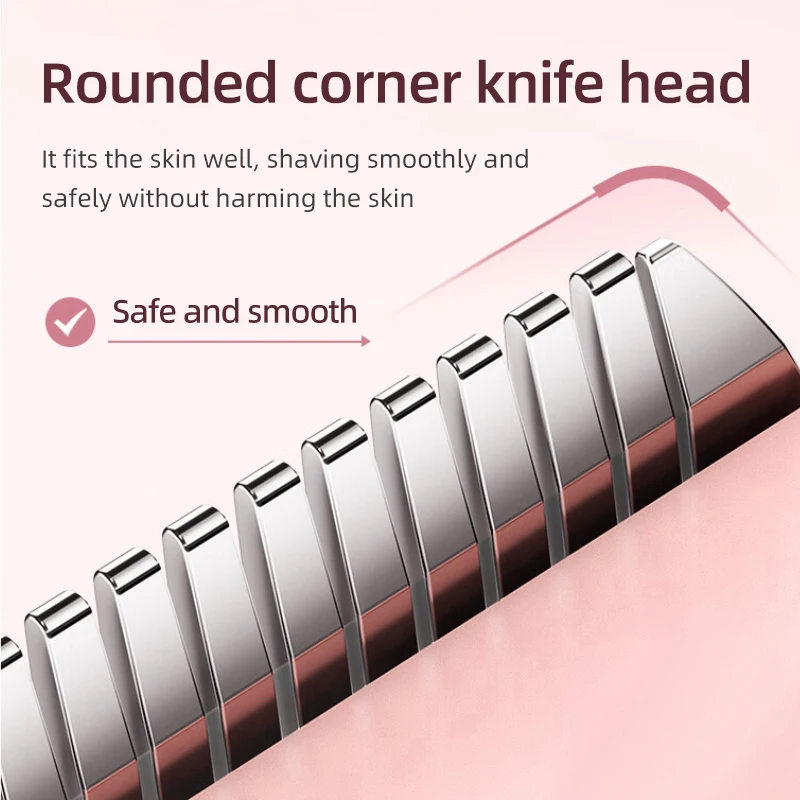 Double Head Electric Epilator Women Rechargeable Painless Hair Remover Shaver for Body Private Areas Bikini Gentle Trimming image 6