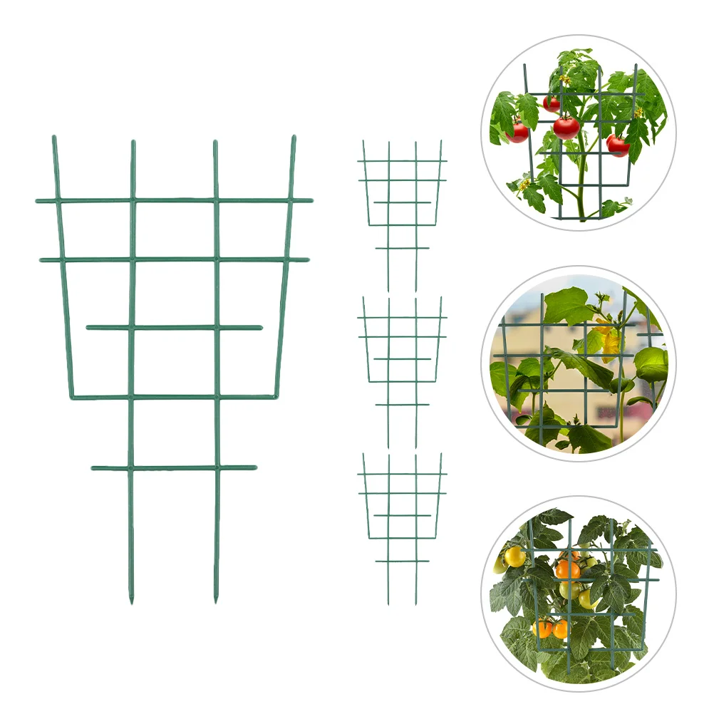 

Garden Plant Support Frame Climbing Rack for Vines Roses Peas Durable Green Plastic Indoor Tall Plant Stands Decor Greenhouse